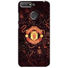 Чохол Манчестер Юнайтед для Хуавей Y6 Прайм 2018 (AlphaPrint) (емблема МЮ)