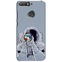 Чохол NASA для Huawei Y6 Prime 2018 (AlphaPrint) (Космонавт фото)