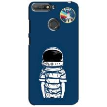 Чохол NASA для Huawei Y6 Prime 2018 (AlphaPrint) (Хлопчик в шоломі)