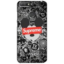 Чехол с Брендами одежды на Хуавей У6 Прайм (2018) – Supreme Маус