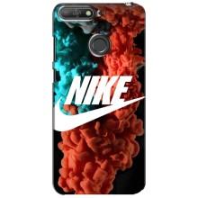 Чохол для Huawei Y6 Prime 2018 - з принтом Найк (AlphaPrint) (Димчастий найк)