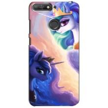 Чохол для Хуавей Y6 Прайм 2018 - (Єдинорожки - Новинки) (AlphaPrint) (Єдинорожки)