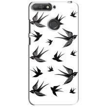Чохол з пташками на Huawei Y6 Prime 2018 (VPrint) (Ластівки)