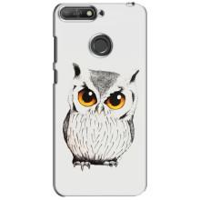 Чохол з пташками на Huawei Y6 Prime 2018 (VPrint) (Мила Сова)