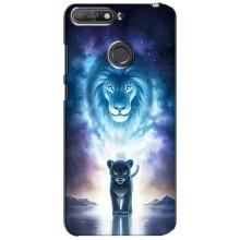 Чохол з картинкою ЛЕВ для Huawei Y6 Prime 2018 (VPrint) (Маленький лев)
