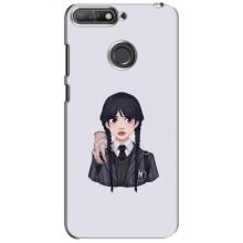 Чохли Венсдей на Huawei Y6 Prime 2018 Уенсдей (AlphaPrint) (Венздей і Річ)