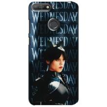 Чохли Венсдей на Huawei Y6 Prime 2018 Уенсдей (AlphaPrint) (Венздей кішка)