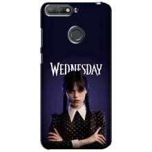 Чохли Венсдей на Huawei Y6 Prime 2018 Уенсдей (AlphaPrint) (Wednesday)