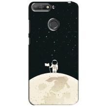 Космічні Чохли для Хуавей Y6 Прайм 2018 (VPrint) (На місяці)
