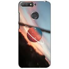 Космічні Чохли для Хуавей Y6 Прайм 2018 (VPrint) (Сатурн)