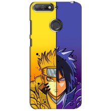 Купить Чехлы на телефон с принтом Anime для Хуавей У6 Прайм (2018) – Naruto Vs Sasuke