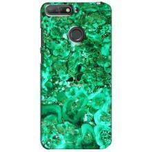 Мраморний чехол на Huawei Y6 Prime 2018 (VPrint) (Салатовий Мрамор)