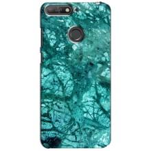 Мраморний чехол на Huawei Y6 Prime 2018 (VPrint) (Зелений мрамор)