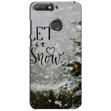 Новорічні, Святкові Чохли для Huawei Y6 Prime 2018 - 2024 год – Let it snow