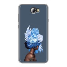 Чехлы (ART) Цветы на Huawei Y5II (VPrint) (Цветы на голове)