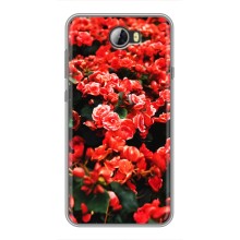 Чехлы с Цветами для Huawei Y5II (VPrint) (Цветы красные)