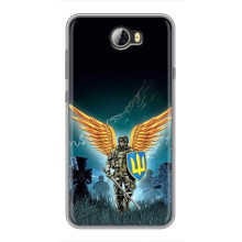 Чехлы с картинкой ЗСУ для Huawei Y5II (AlphaPrint) (Солдат ЗСУ)