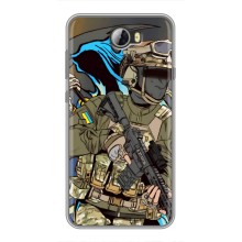 Чехлы с картинкой ЗСУ для Huawei Y5II (AlphaPrint) (Воин ВСУ)