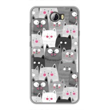Чехлы с Котиками для Huawei Y5II (VPrint) (Рисованные котики)