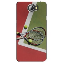 Чехлы с принтом Спортивная тематика для Huawei Y5II (Ракетки теннис)