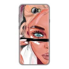 Чехол с печатью для Huawei Y5II - (Мода) (AlphaPrint) (Макияж)