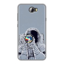 Чехол NASA для Huawei Y5II (AlphaPrint) (Космонавт фото)
