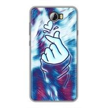 Чохол з принтом для Huawei Y5II (AlphaPrint - Знак сердечка)