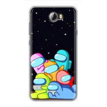 Чехол Амонг Ас для Huawei Y5II (AlphaPrint) (Скины в космосе)