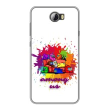 Чехол Амонг Ас для Huawei Y5II (AlphaPrint) (Яркий АмонгАс)