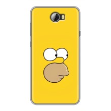 Чехол с Симпсонами для Huawei Y5II (VPrint) (Гомер)