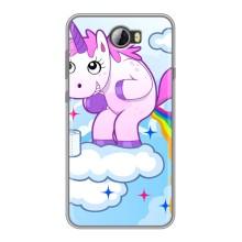 Чехол Unicorn на Huawei Y5II (Радуга единорожка)