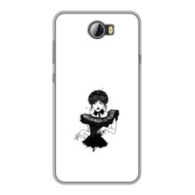 Чехлы Венсдей на Huawei Y5II Уэнсдей (AlphaPrint) (танец Уэнздей)