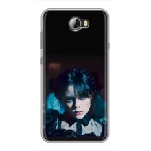 Чехлы Венсдей на Huawei Y5II Уэнсдей (AlphaPrint) (взгляд Уэнздей)