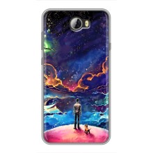 Космические Чехлы для Хуавей У5II (VPrint) (Галактический вид)