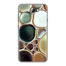Мраморный чехол на Huawei Y5II (VPrint) (Радужный Мрамор)