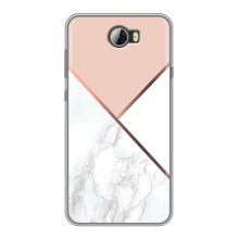 Мраморный чехол на Huawei Y5II (VPrint) (Тройной мрамор)