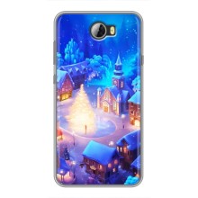 Рождественские Чехлы для Huawei Y5II (VPrint) (Рождественский город)