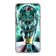 Защитные чехлы для Хуавей У5II (AlphaPrint) (ХИТ продаж) ВОЛК (Яркий волк)