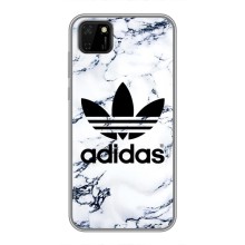 Чохли Адидас для Huawei Y5p (AlphaPrint) (Адідас на мраморі)