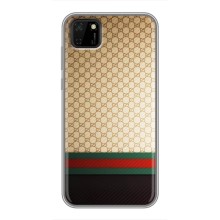 Чехлы Бренд GUCCI для Huawei Y5p – Фон Гуччи