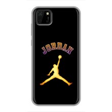 Чехлы для Huawei Y5p - с картинкой JORDAN (AlphaPrint) (Jordan Gold)