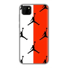 Чехлы для Huawei Y5p - с картинкой JORDAN (AlphaPrint) (Лого Джордан)