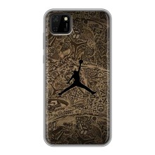 Чехлы для Huawei Y5p - с картинкой JORDAN (AlphaPrint) (Logo Jordan)