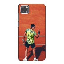 Чехлы с принтом Спортивная тематика для Huawei Y5p (Алькарас Теннисист)