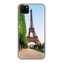 Чохол Ейфелева Вежа Huawei Y5p - (AlphaPrint) (Дорога до Парижу)