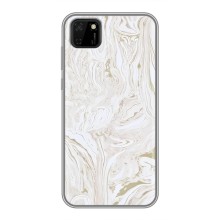 Мраморний чехол на Huawei Y5p (VPrint) (Білий мрамор)