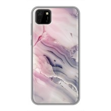 Мраморний чехол на Huawei Y5p (VPrint) (Пурпурний Мрамор)