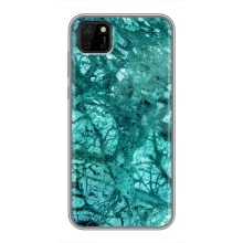 Мраморний чехол на Huawei Y5p (VPrint) (Зелений мрамор)