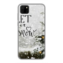 Новорічні, Святкові Чохли для Huawei Y5p - 2024 год – Let it snow