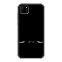 Силиконовый бампер с картинкой машины на Huawei Y5p (Силует Audi)